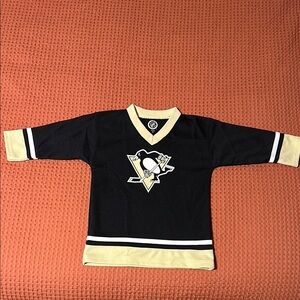 Penguins Black and Gold Hockey Jersey
